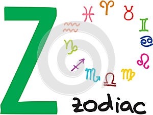 Letter Z - zodiac