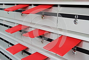 Letterboxes and red envelopes