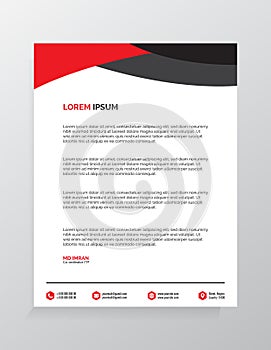 Letterhead Template Design Vector Illustration