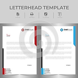 Letterhead Template Set Creative Design