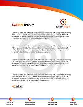 Letterhead Templates Vector