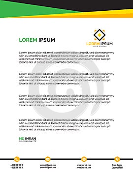 Letterhead Templates Vector