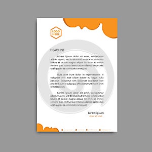 Letterheads Template Design, can be used immediately