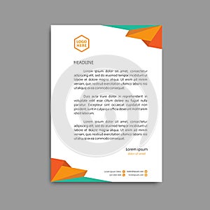 Letterheads Template Design, can be used immediately