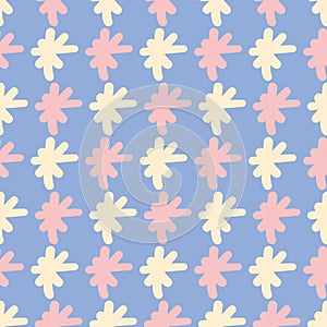 Lettering Asterisk Sign Seamless Vector Pattern