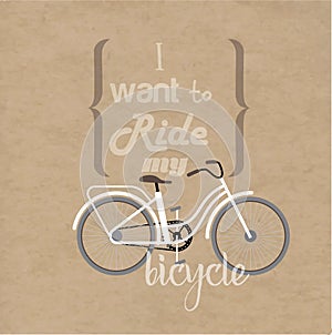 Lettering and bicycles