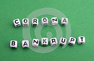 Lettering Corona Bankrupt