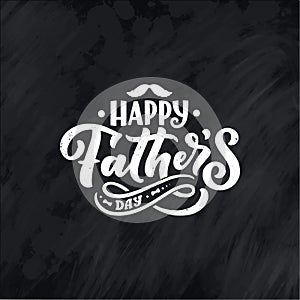 Lettering for Father`s day greeting card, great design for any purposes. Typography poster. Vector illustration