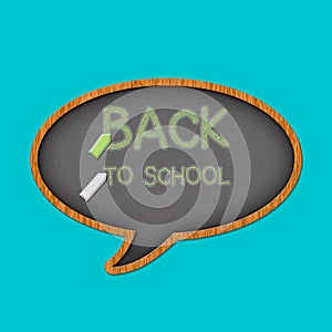 lettering with honey on black chalkboard back to school