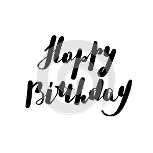 Lettering inscription happy bithday. Vector