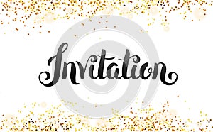 Lettering Invitation You are invited