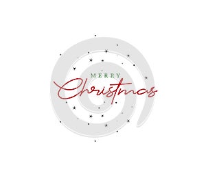 Lettering Merry Christmas type text background