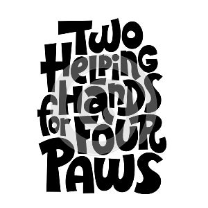 Lettering about pet