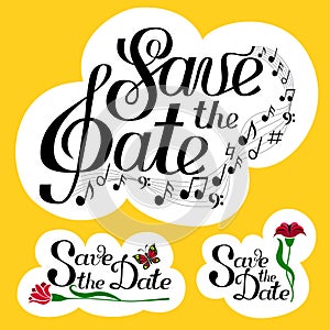 Lettering Save the Date
