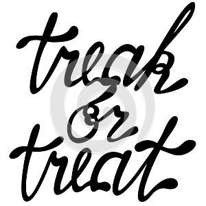 Lettering treak or treat