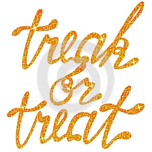 Lettering treak or treat tinsels