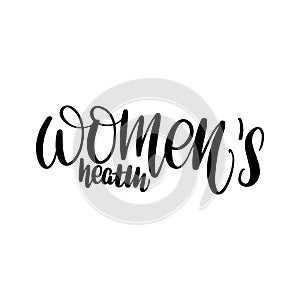 Lettering women`s health