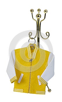 Letterman Jacket on Coat Rack