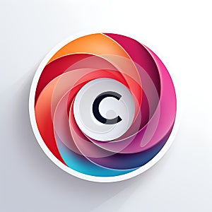 Lettermark of letter c, Company logo
