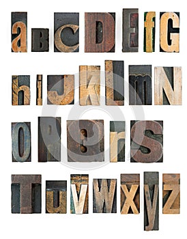 Letterpress alphabet photo