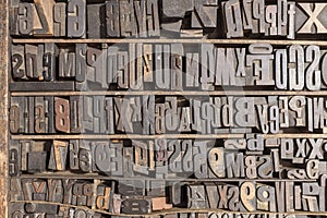 Letterpress alphabet