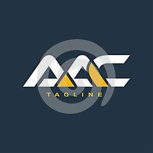 Letters AAC, A A C Initials Logo Design