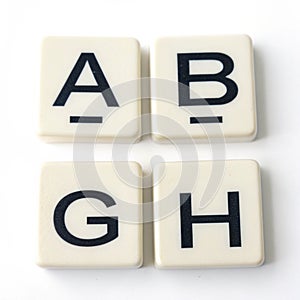 Letters of the alphabet