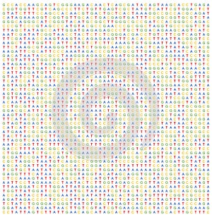 Letters A C G T arranged randomly. ACGT represent nucleobase adenine, cytosine, guanine and thymine found in DNA. Can be used as