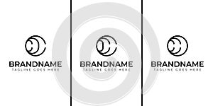 Letters CCO COC OCC Monogram Circle Logo, for business with CCO COC OCC Initials