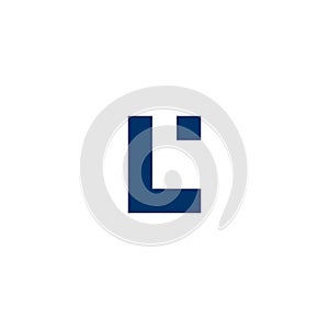 Letters CL LC Square minimal logo design vector