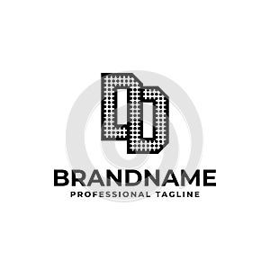 Letters DD Dot Monogram Logo, Suitable for business with DD initials