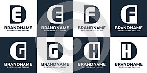 Letters DE CE DF CF CG DG CH DH Monogram Logo Set, for DE ED CE EC DF FD CF FC CG GC DG GD CH HC DH HD initials photo