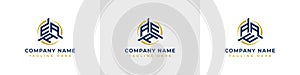Letters EAA, AEA, AAE Monogram Logo Set, suitable for any business with EAA, AEA, AAE initials photo