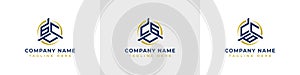 Letters GCC, CGC, CCG Monogram Logo Set, suitable for any business with GCC, CGC, CCG initials photo