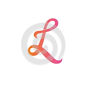 Letters L logo. Design template elements.