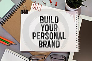 letters making Build Your Personal Brand text