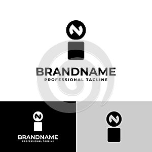 Letters IN and NI Monogram Logo, suitable for business with NI or IN initials photo