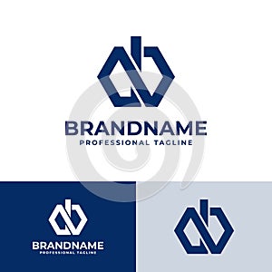 Letters NI or NB, DP Monogram Logo, suitable for business with NI, IN, NB, BN, DP, PD initials
