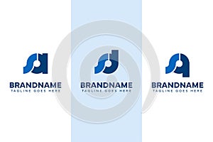 Letters SA SD SQ Monogram Logo Set, for AS DS QS initials