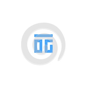 Letters TOG OGT Square Logo Design