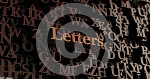 Letters - Wooden 3D rendered letters/message