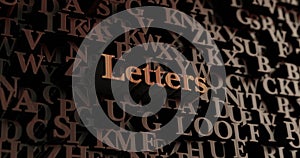 Letters - Wooden 3D rendered letters/message