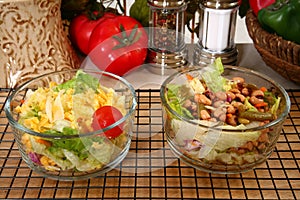Lettuce and Pea Salads