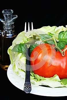 Lettuce and Tomato Salad