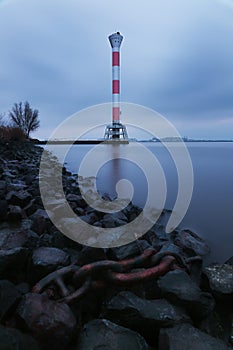 Leuchtturm Blankenese. The lighthouse at the Elbe river in Blankenese