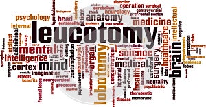 Leucotomy word cloud