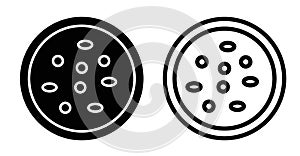 Leukemia icon vector set on white background