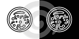 Leukemia icon vector set on white background