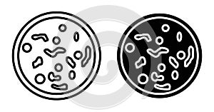 Leukemia icon vector set on white background