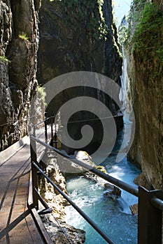 Leutasch Gorge in the German alps